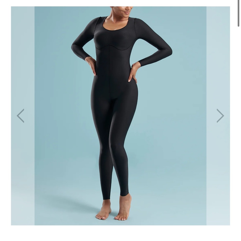 Marena Black Full-Length Bodysuit